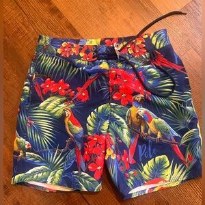 Men’s size 30 polo Ralph Lauren Parrot Swim trunks